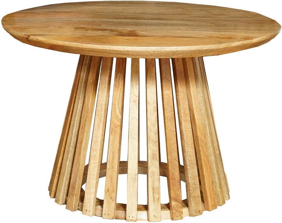 Mahom Mangohouten Salontafel Ravenna Large Industrieel Kleine tafel van Mangohout & Metaal Industriële Huiskamertafel