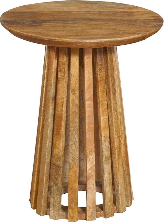 Mahom Mangohouten Salontafel Ravenna Small Industrieel Kleine tafel van Mangohout & Metaal Industriële Huiskamertafel