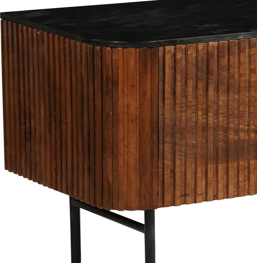 Mahom Mangohouten TV Meubel Austin 180 cm Industrieel TV Meubel van Mangohout & Metaal Industriële TV Meubel