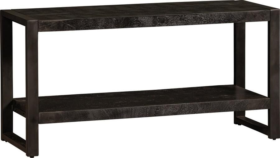 Mangohout Online Mangohouten TV Meubel Montana Black 120 cm Mahom Industrieel TV Meubel van Mangohout & Metaal Industriële TV Meubel