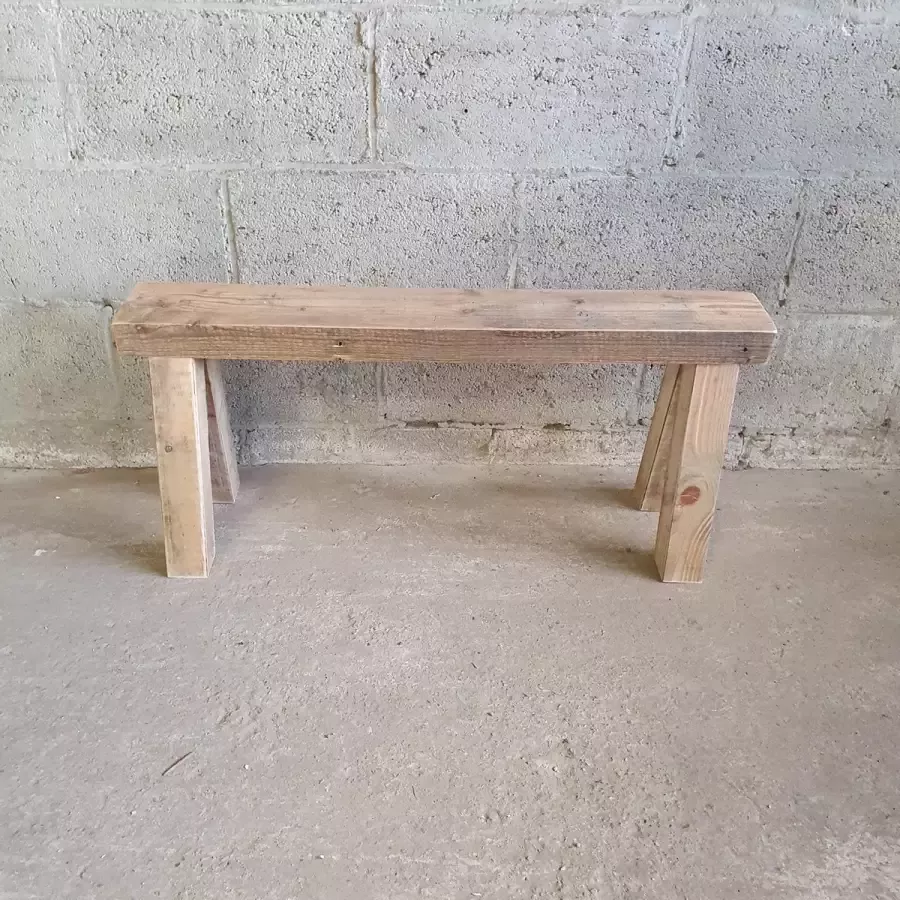 Maikku Oud houten bankje 80cm