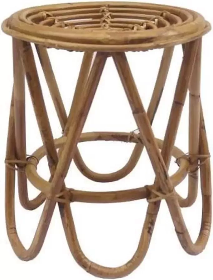 Maison de france Bijzettafel DKD Home Decor Bruin Rotan Tropisch (38 x 38 x 41 7 cm) - Foto 2