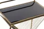 Maison de france Bijzettafel DKD Home Decor Kristal Zwart Gouden Metaal (48 x 30 x 63 cm) - Thumbnail 2
