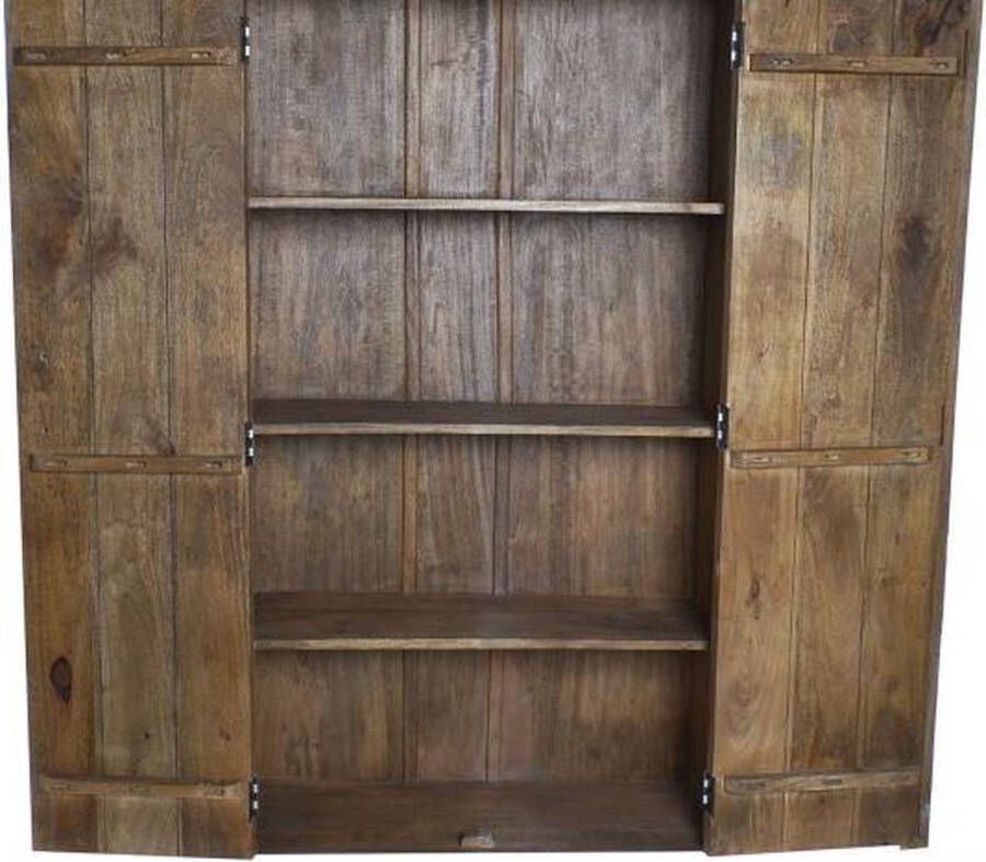 maison de france Boekenkast closet mango wood 100x40x180 aged white wit