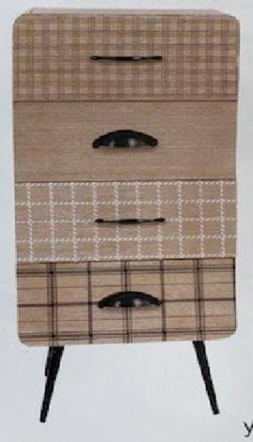 maison de france Dressoir buffet paulownia 120x25x110 12 drawers natural