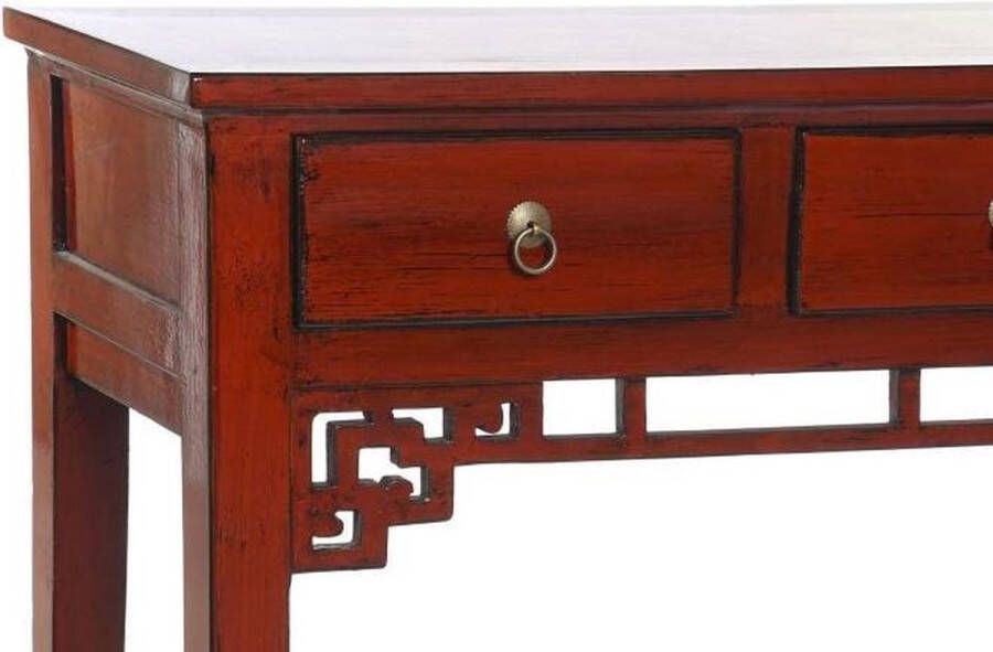 maison de france Eettafel console table elm metal 113x38x83 red metaal