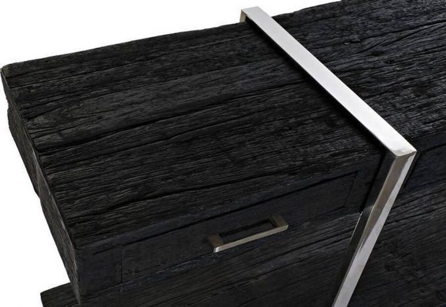 Maison de france Eettafel console table recicled wood steel 180x44x75