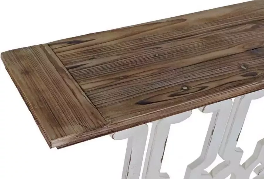 DKD Home Decor Console 8424001793600 142 x 30 x 83 cm Spar Natuurlijk Wit Hout MDF - Foto 2