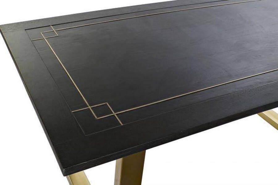 Maison de france Eettafel table mango metal 180x89x75 black metaal