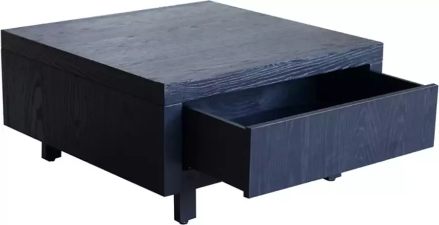 Maison de france Fort Bijzettafel 70x70x36 cm -FOST002BLK