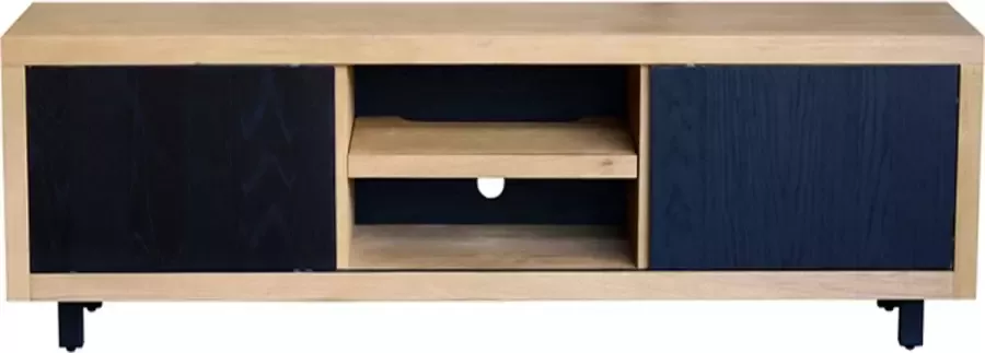 Maison de france Fort collection tv unit 2 sliding door (natural) 205x40x56-fotv001nat