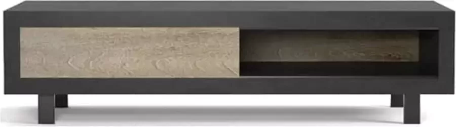 Maison de france Fort Salontafel 2 Schuifdeur 140x65x36 cm -FOCT004BLK