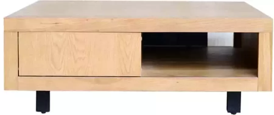 Maison de france Fort Vierkante Salontafel 2 Schuifdeur 95x95x36 cm -FOCT001NAT