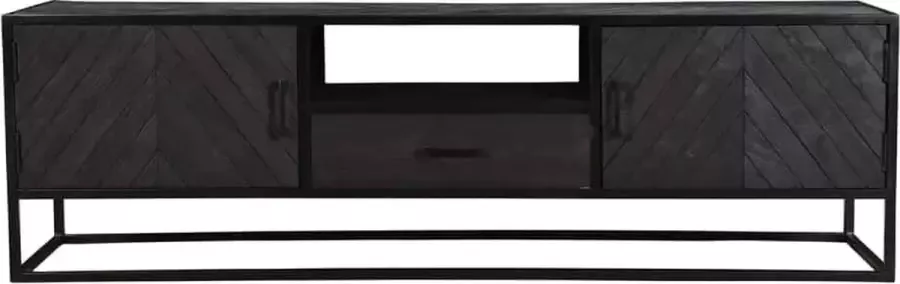 Maison de france Haring Tv-meubel met 2 deuren en 1 lade 180X40X55-HMTV001BLK