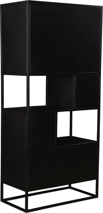 maison de france Herring collection open cabinet 90x40x180-hmcb002blk