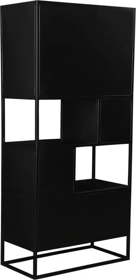 Maison de france Herring collection open cabinet 90x40x180-hmcb002blk
