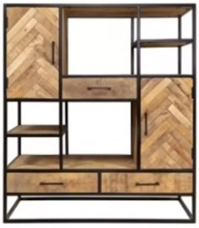 Maison de france Kast jax mangohout naturel 160 x 40 x 200(h) cm