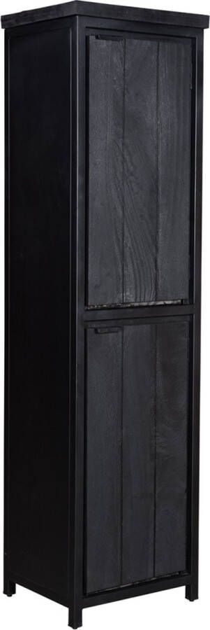 Maison de france Maisonriche Cod Collection 2 Door Black Cabinet 180X40X50-CMAM004BLC