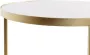 DKD Home Decor Set van 2 tafels Gouden Metaal Hout Wit (2 pcs) (30 x 30 x 41 cm) (35 x 35 x 44 cm) - Thumbnail 1