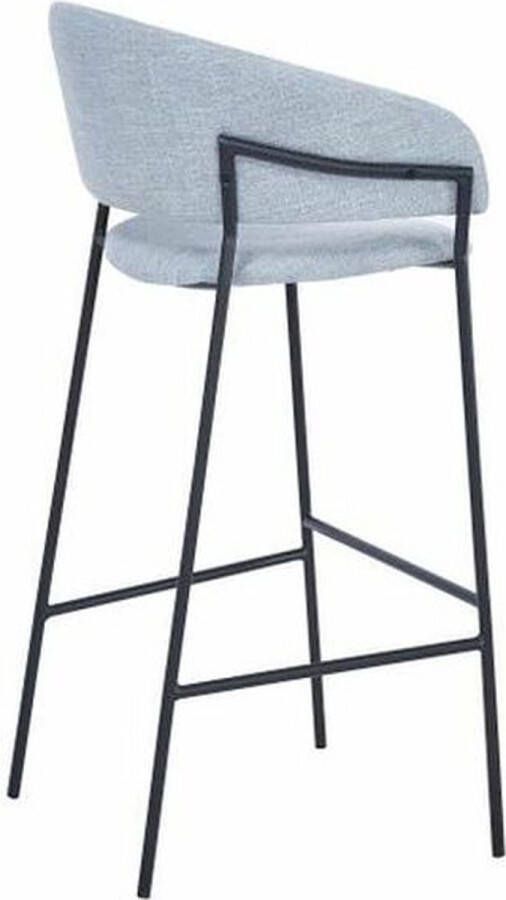 maison de france stool polyester metal 50x47x110 dark gray metaal