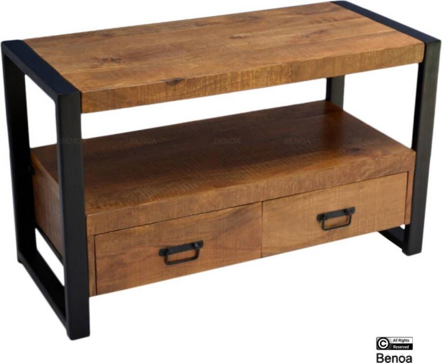maison de france Tv kast britt mangohout naturel 120 x 45 x 60(h) cm