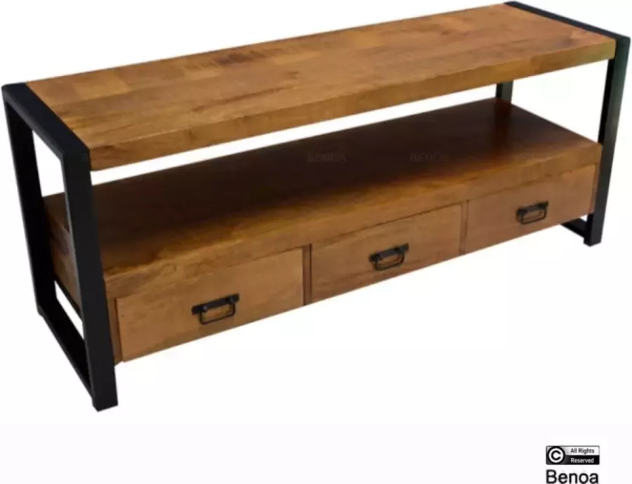 Maison de france Tv kast britt mangohout naturel 150 x 45 x 60(h) cm