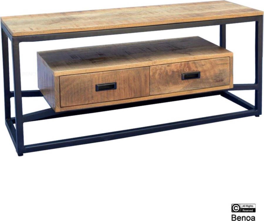 maison de france Tv kast len mangohout naturel 110 x 40 x 50(h) cm
