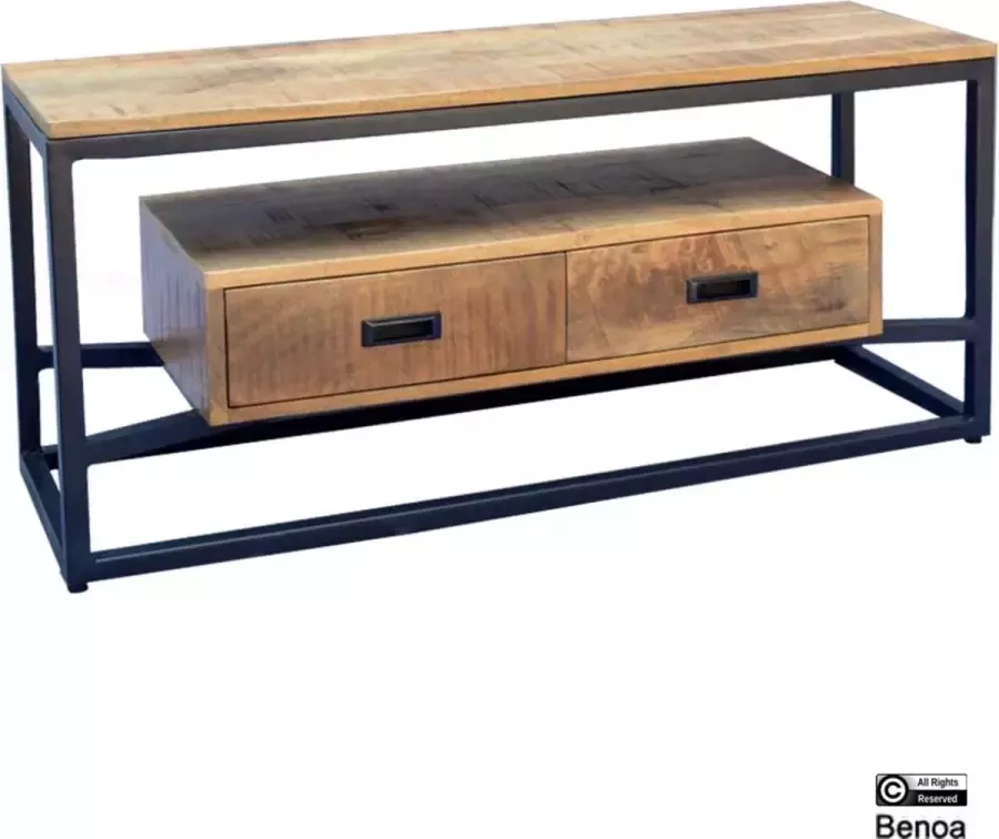 Maison de france Tv kast len mangohout naturel 110 x 40 x 50(h) cm