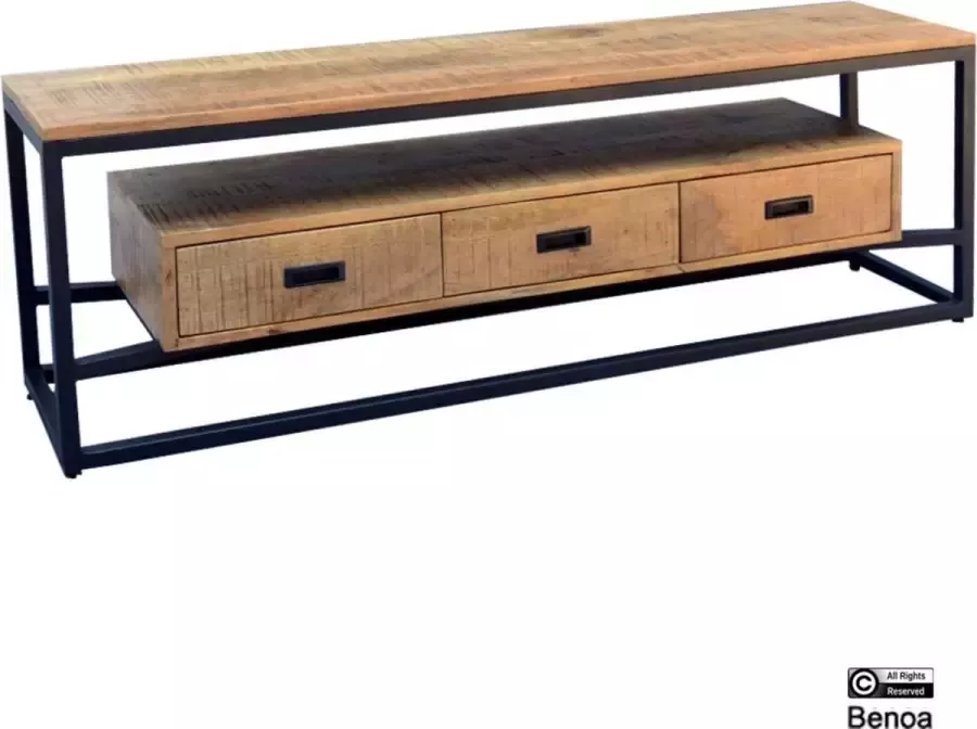 Maison de france Tv kast len mangohout naturel 150 x 40 x 50(h) cm