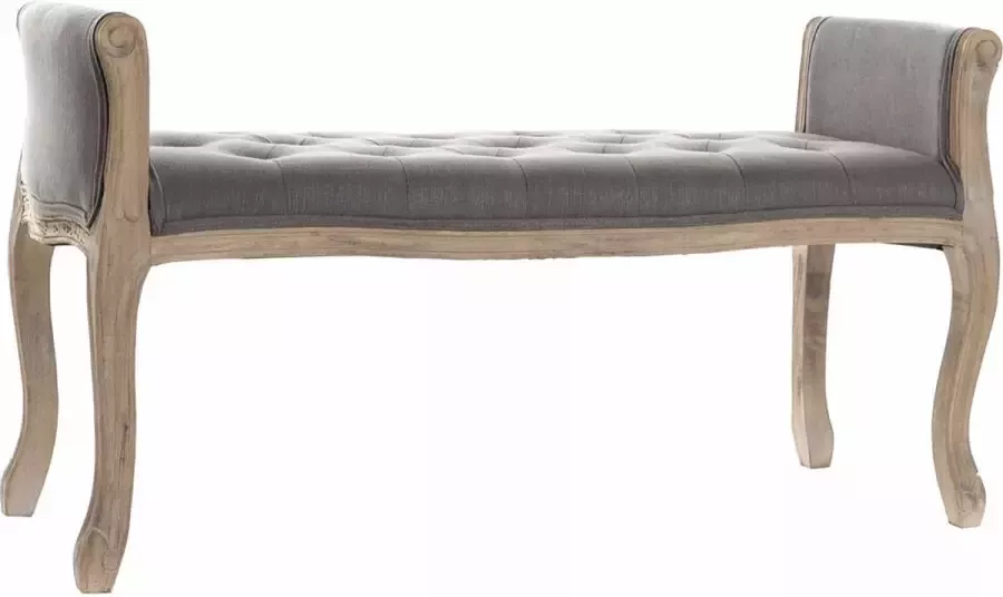 Maison de france Tv meubel shoe-removing chair canvas rubberwood 112x48x60