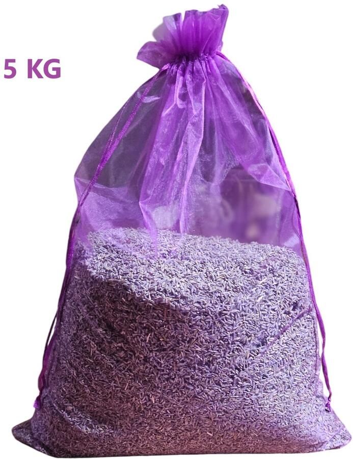Maison de Lavande Lavendel 5 kg losse biologische lavendel uit de Provence gedroogde lavendel voor geurzakjes in de stofzuiger tegen maden in de kliko in je kledingkast