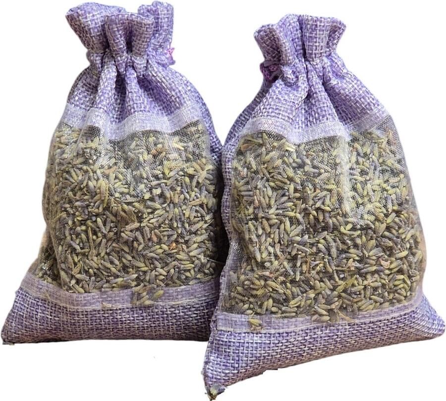 Maison de Lavande Lavendel geurzakjes met biologische lavendel uit de Provence 2 stuks à 40 gram give away bedankje goodybag cadeau geurzakje kledingkast