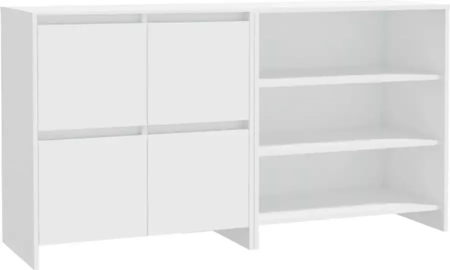 Maison Exclusive 2 st Dressoirs bewerkt hout wit - Foto 2