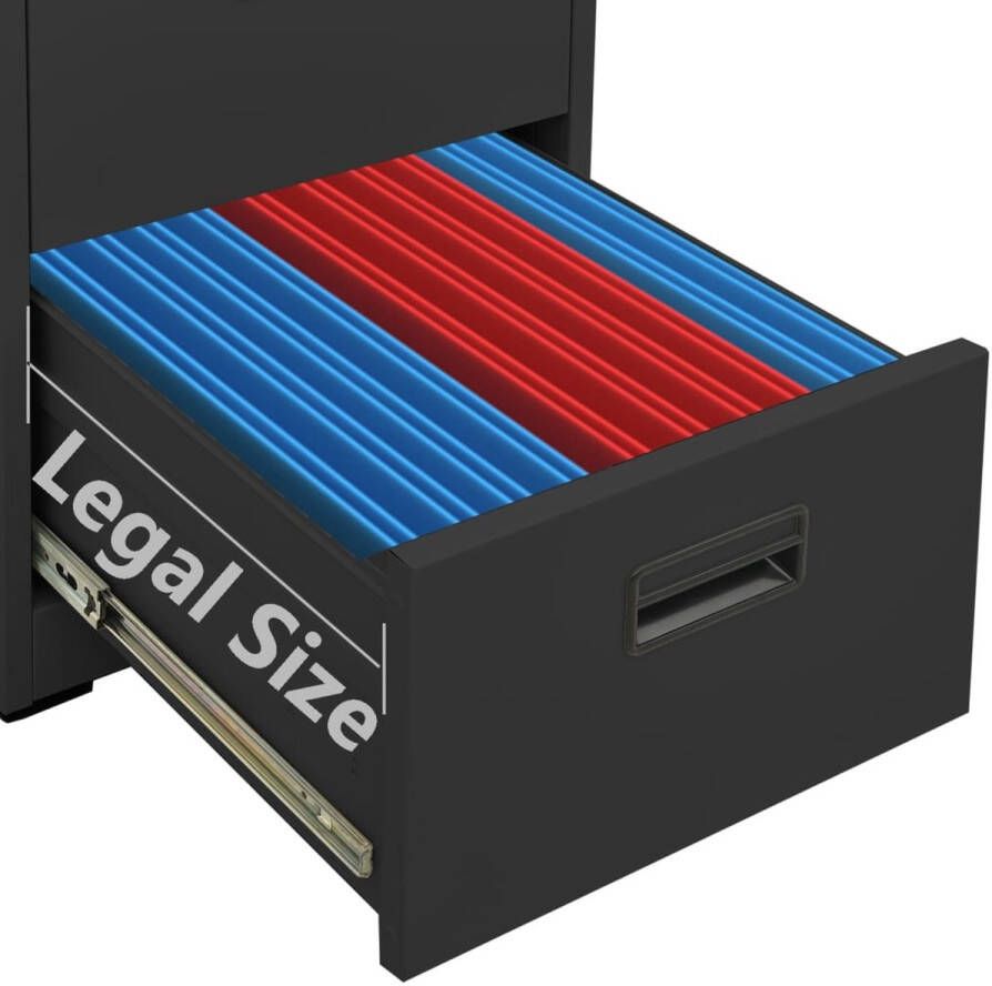 Maison Exclusive ArcMaison Exclusive -efkast 46x62x164 cm staal antracietkleurig