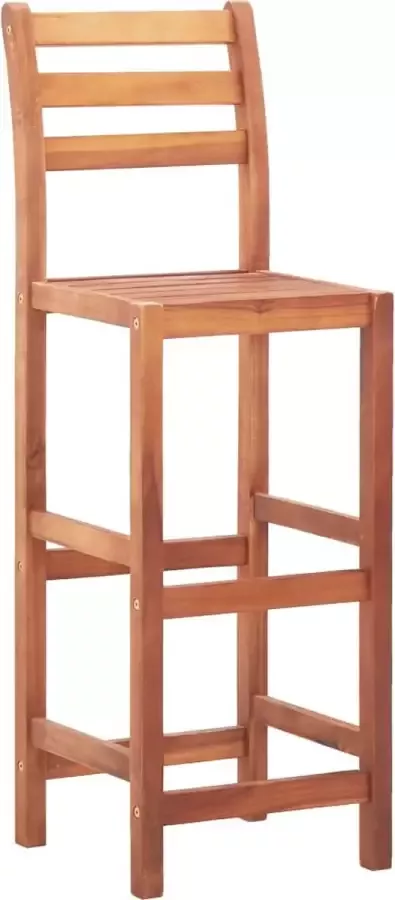 Maison Exclusive Barstoelen 2 st massief acaciahout