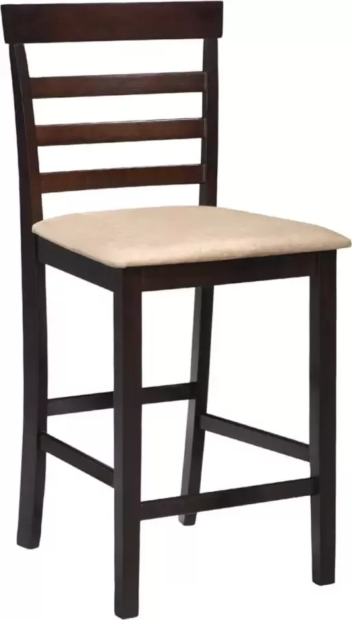 Maison Exclusive Barstoelen 2 st stof bruin