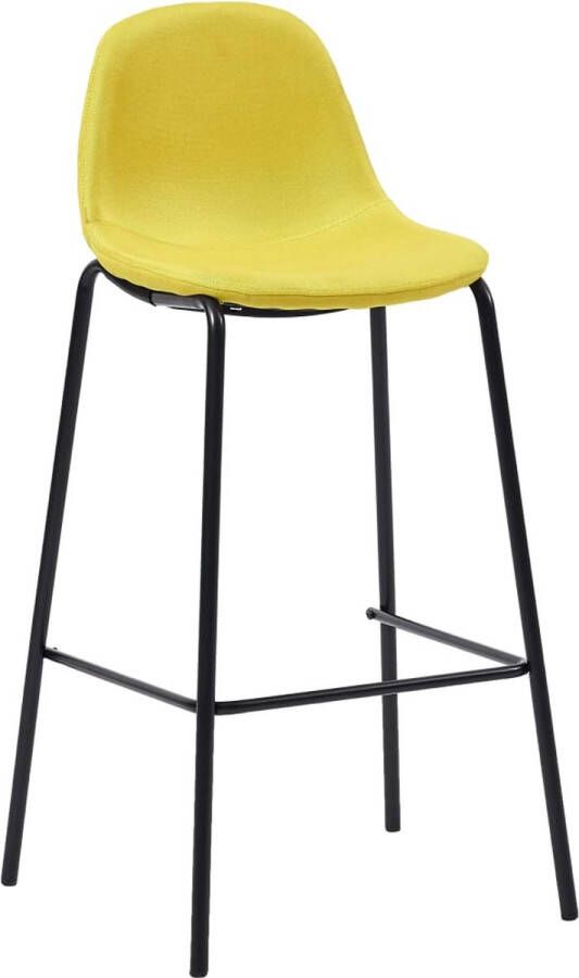 Maison Exclusive Barstoelen 2 st stof geel