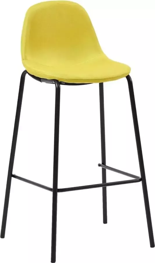 Maison Exclusive Barstoelen 2 st stof geel