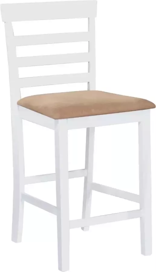 Maison Exclusive Barstoelen 2 st stof wit