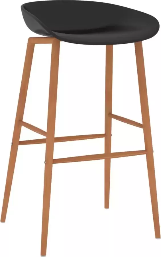 Maison Exclusive Barstoelen 2 st zwart