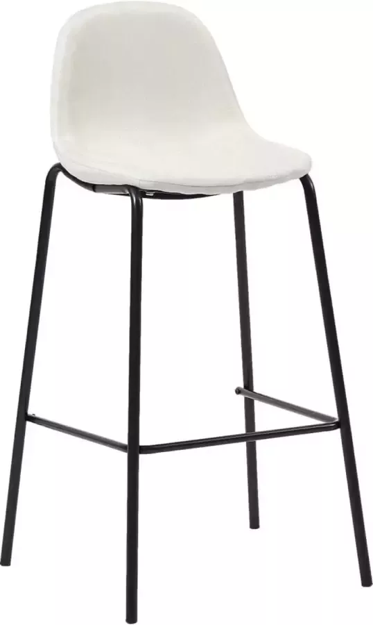 Maison Exclusive Barstoelen 4 st stof crème