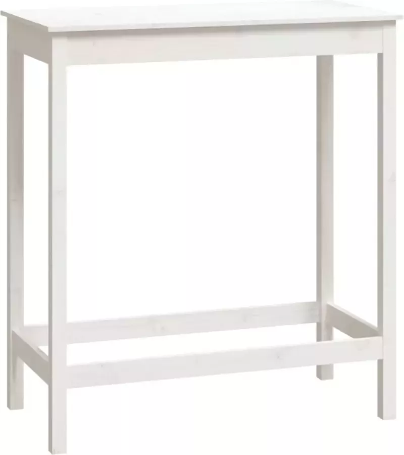 Maison Exclusive Bartafel 100x50x110 cm massief grenenhout wit