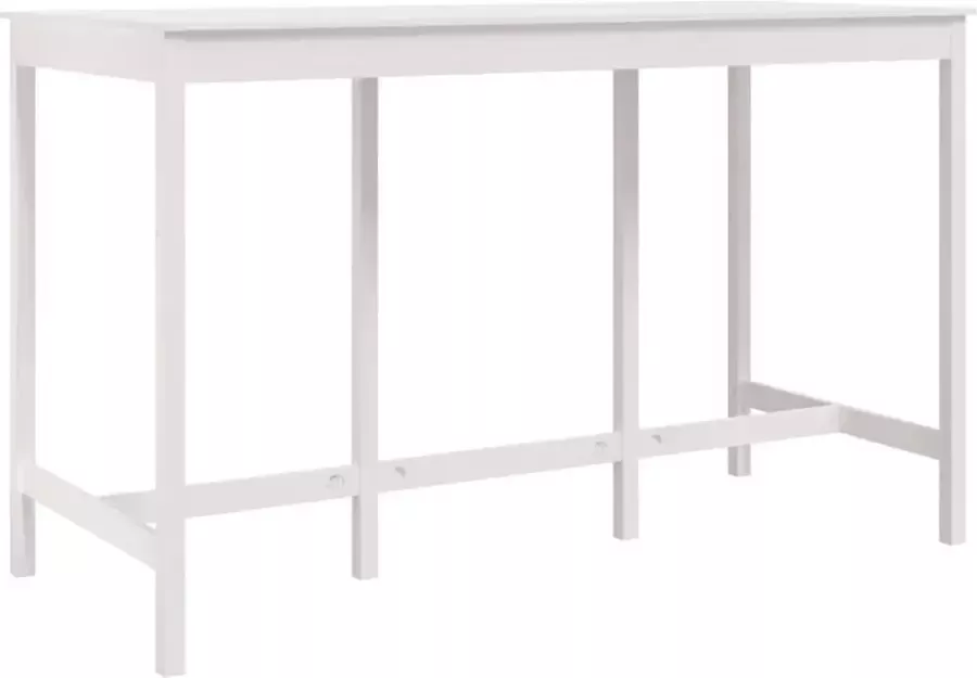 Maison Exclusive Bartafel 180x80x110 cm massief grenenhout wit