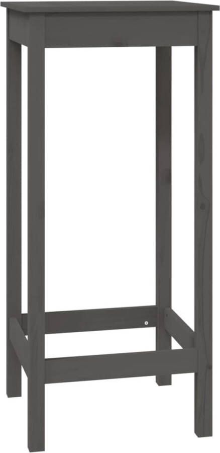 Maison Exclusive Bartafel 50x50x110 cm massief grenenhout grijs