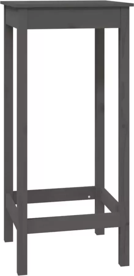 Maison Exclusive Bartafel 50x50x110 cm massief grenenhout grijs