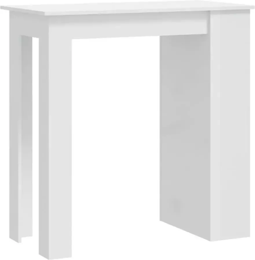 Maison Exclusive Bartafel met opbergrek 102x50x103 5 cm hoogglans wit