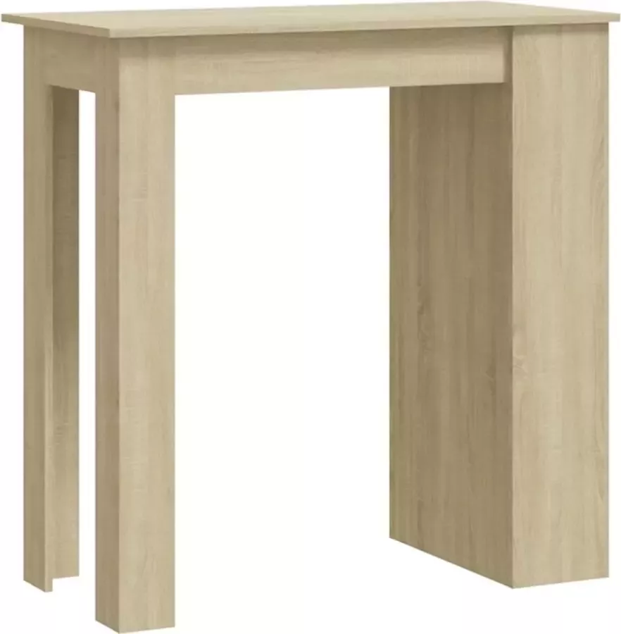 Maison Exclusive Bartafel met opbergrek 102x50x103 5 cm spaanplaat sonoma eiken