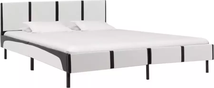 Maison Exclusive Bed met traagschuim matras kunstleer 160x200 cm