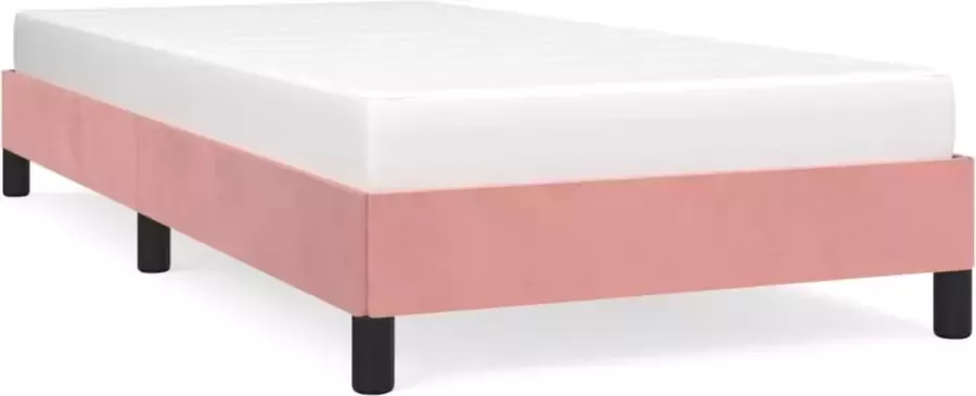 Maison Exclusive Bedframe fluweel roze 100x200 cm