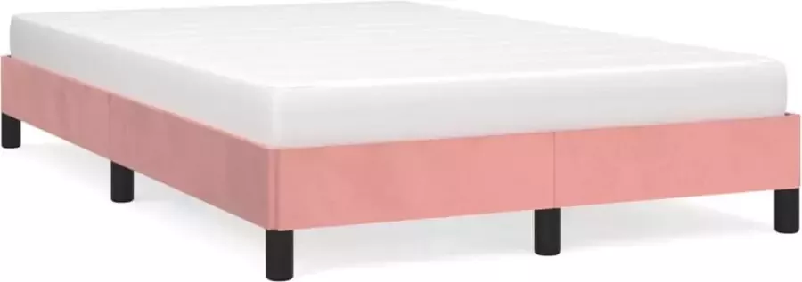 Maison Exclusive Bedframe fluweel roze 120x200 cm